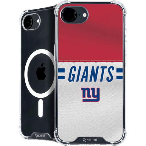 NFL New York Giants White Striped iPhone 16e MagSafe Case