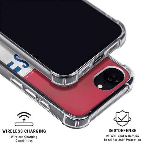 NFL New York Giants White Striped iPhone 16e MagSafe Case