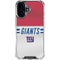 NFL New York Giants White Striped iPhone 17 Clear Case