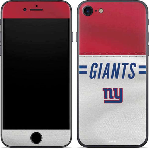 NFL New York Giants White Striped iPhone 8 Skin