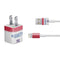 NFL New York Giants White Striped iPhone Charger (5W USB) Skin