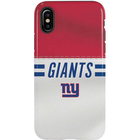 NFL New York Giants White Striped iPhone X Pro Case