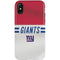 NFL New York Giants White Striped iPhone X Pro Case
