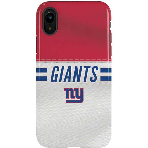 NFL New York Giants White Striped iPhone XR Pro Case