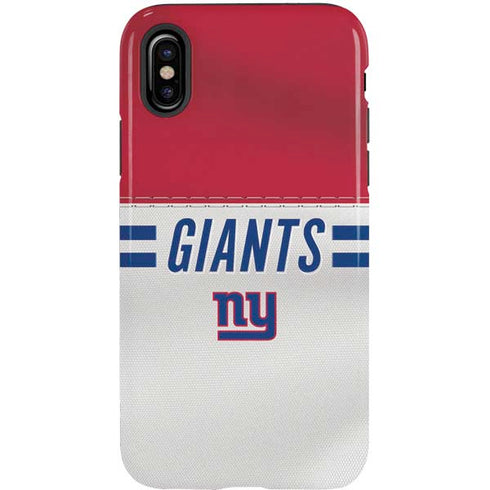 NFL New York Giants White Striped iPhone XS Pro Case