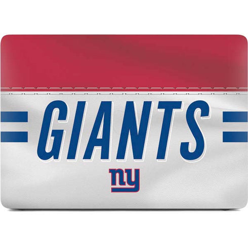 NFL New York Giants White Striped Apple MacBook Air Skin