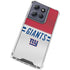 NFL New York Giants White Striped Moto G 5G (2025) Clear Case