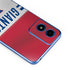 NFL New York Giants White Striped Moto G Play 4G (2024) Skin