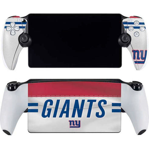 NFL New York Giants White Striped PlayStation Portal Remote Player Skin
