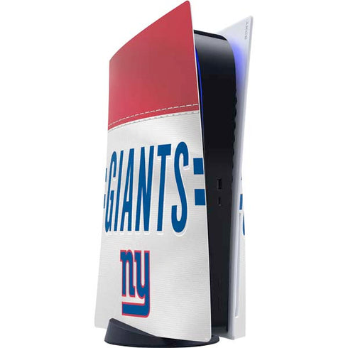 NFL New York Giants White Striped PlayStation PS5 Skins