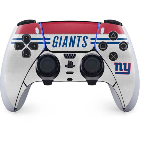 NFL New York Giants White Striped PlayStation PS5 Skins