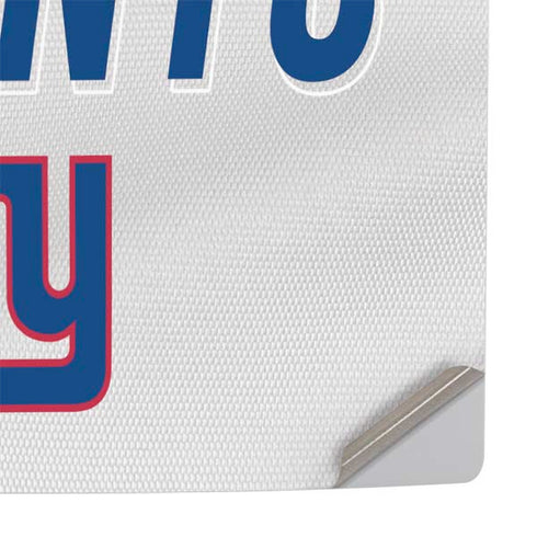 NFL New York Giants White Striped PS5 Pro Console Skin