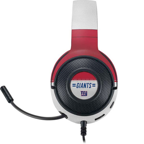 NFL New York Giants White Striped Razer Kraken X Skin