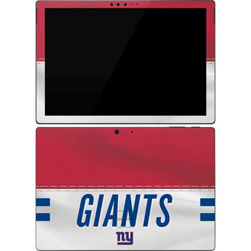 NFL New York Giants White Striped Surface Pro 7 Skin