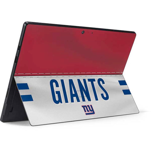 NFL New York Giants White Striped Surface Pro 7 Skin