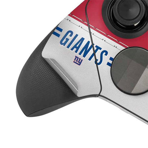 NFL New York Giants White Striped Xbox Elite Wireless Controller Series 2 Skin