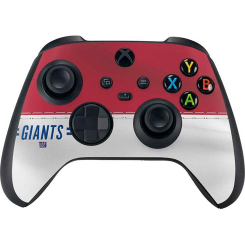 NFL New York Giants White Striped Xbox Series X Bundle Skin