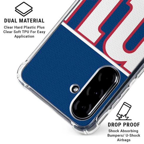 NFL New York Giants Zone Block Galaxy A36 5G Clear Case