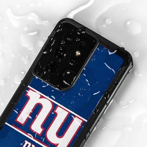 NFL New York Giants Zone Block Galaxy S24 Ultra Waterproof Case