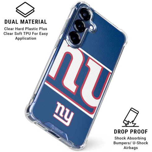 NFL New York Giants Zone Block Galaxy S25 Clear Case