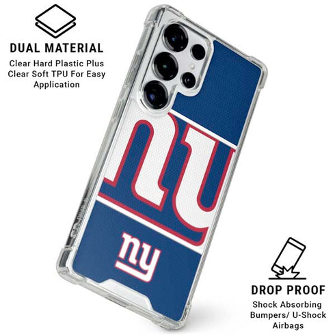 NFL New York Giants Zone Block Galaxy S25 Ultra Clear Case