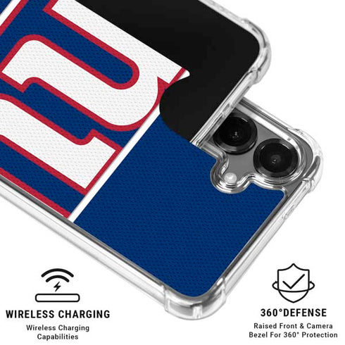 NFL New York Giants Zone Block Galaxy S26 Plus Clear Case