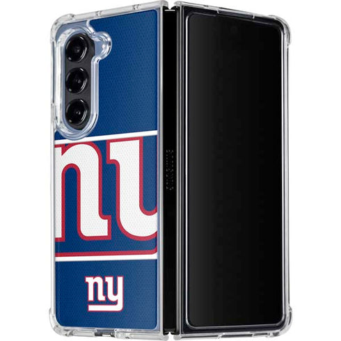 NFL New York Giants Zone Block Galaxy Z Fold5 5G Clear Case