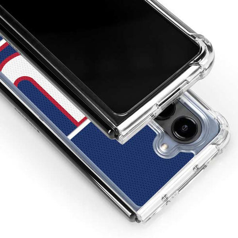 NFL New York Giants Zone Block Galaxy Z Fold5 5G Clear Case