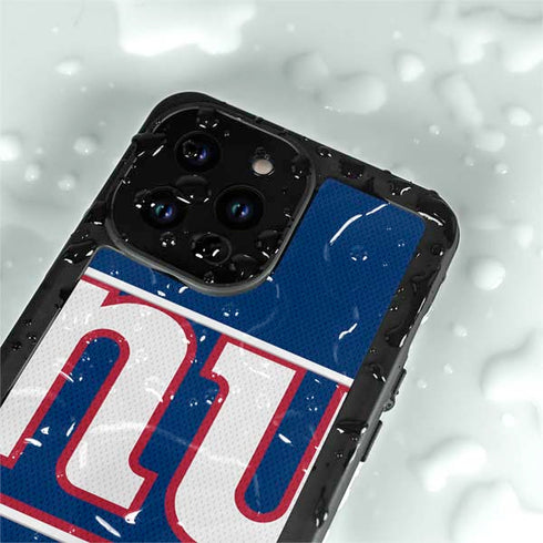 NFL New York Giants Zone Block iPhone 15 Pro Waterproof Case