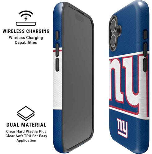 NFL New York Giants Zone Block iPhone 16 Magsafe Impact Case