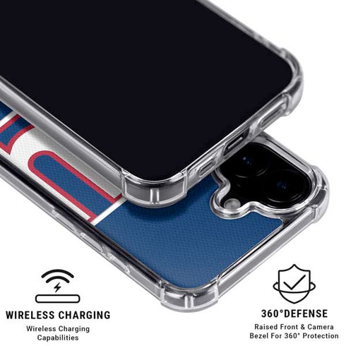 NFL New York Giants Zone Block iPhone 16 Plus Clear Case