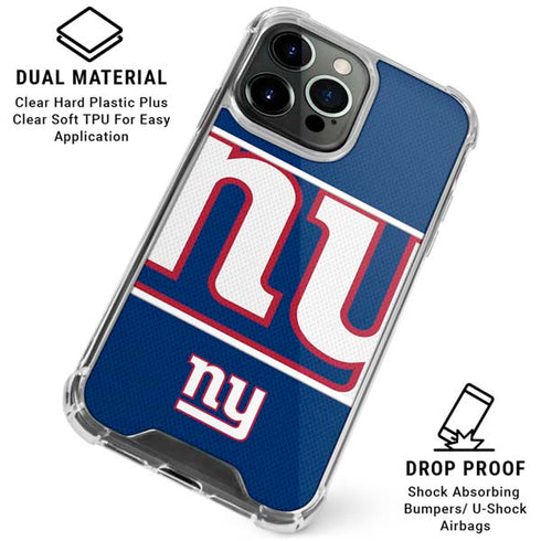 NFL New York Giants Zone Block iPhone 16 Pro Clear Case
