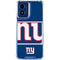 NFL New York Giants Zone Block Moto G 5G (2024) Clear Case