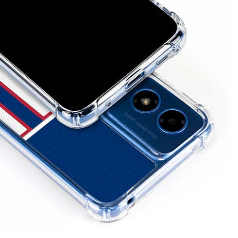 NFL New York Giants Zone Block Moto G 5G (2024) Clear Case