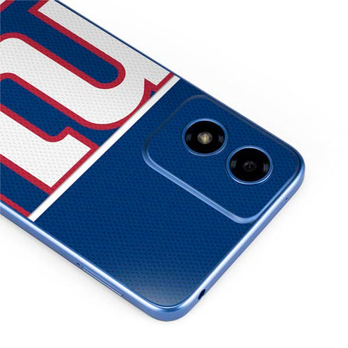 NFL New York Giants Zone Block Moto G Play 4G (2024) Skin