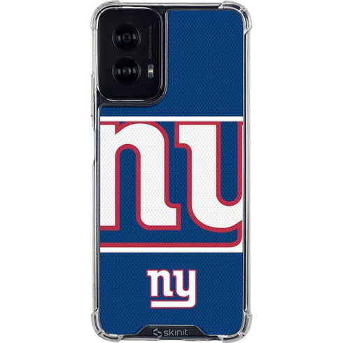 NFL New York Giants Zone Block Moto G Power 5G (2024) Clear Case