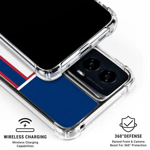 NFL New York Giants Zone Block Moto G Power 5G (2024) Clear Case