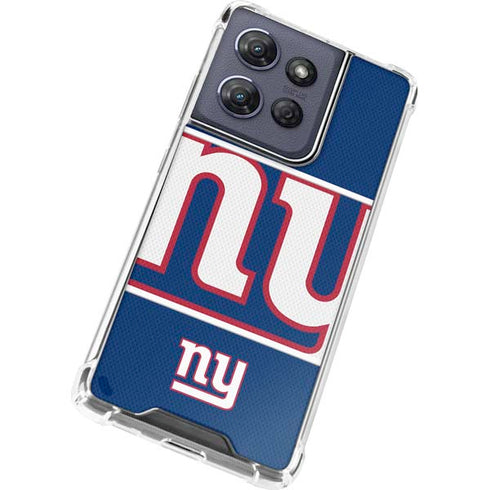 NFL New York Giants Zone Block Moto G Power 5G (2025) Clear Case