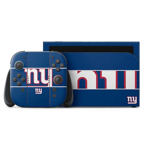 NFL New York Giants Zone Block Nintendo Switch 2 (2025) with Joy-Con Skin
