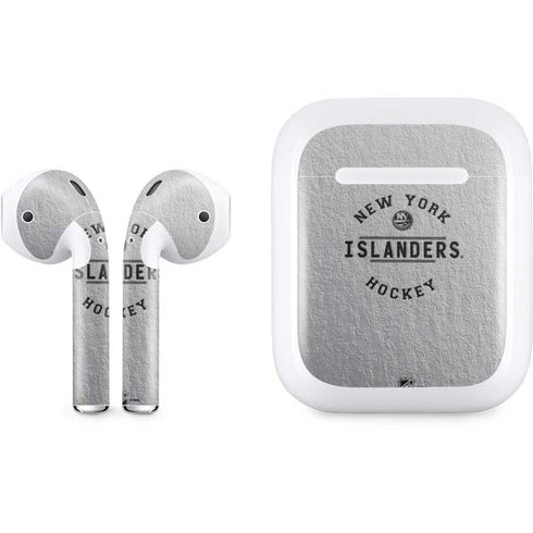 NHL New York Islanders Black Text Apple AirPods Skin