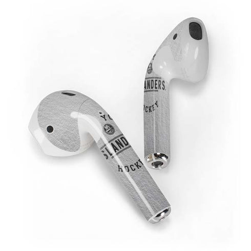 NHL New York Islanders Black Text Apple AirPods Skin