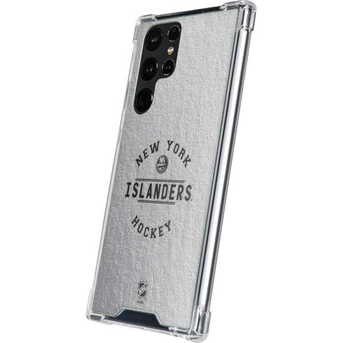 NHL New York Islanders Black Text Galaxy S23 Ultra Clear Case