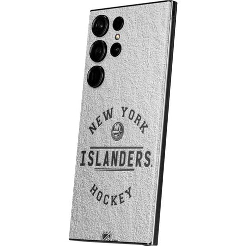 NHL New York Islanders Black Text Galaxy Skins