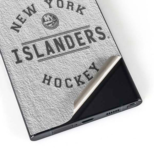 NHL New York Islanders Black Text Galaxy Skins
