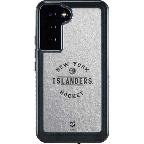 NHL New York Islanders Black Text Galaxy S24 Plus Waterproof Case