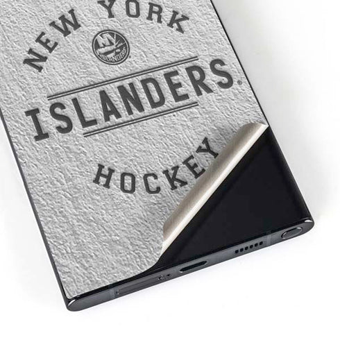 NHL New York Islanders Black Text Galaxy S25 Ultra Skin