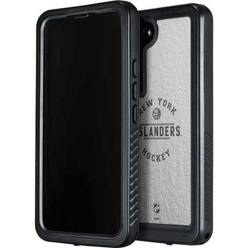 NHL New York Islanders Black Text Galaxy S24 Waterproof Case