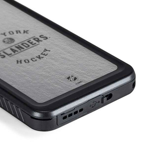 NHL New York Islanders Black Text Galaxy S24 Waterproof Case