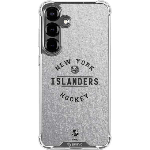 NHL New York Islanders Black Text Galaxy S26 Clear Case