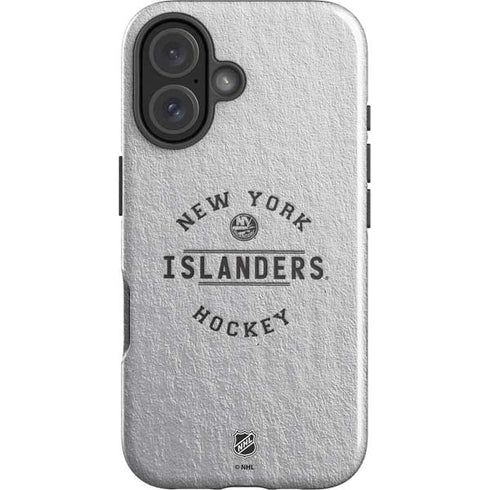 NHL New York Islanders Black Text iPhone 16 Impact Case